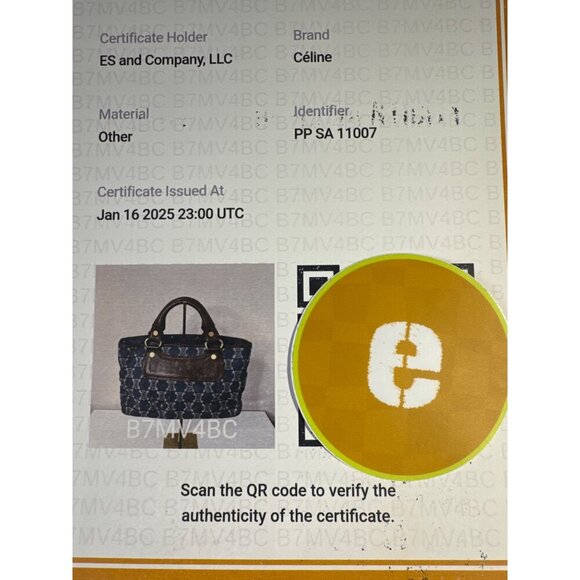 Celine Boogie Denim & Leather Handbag Authentic - Picture 10 of 10